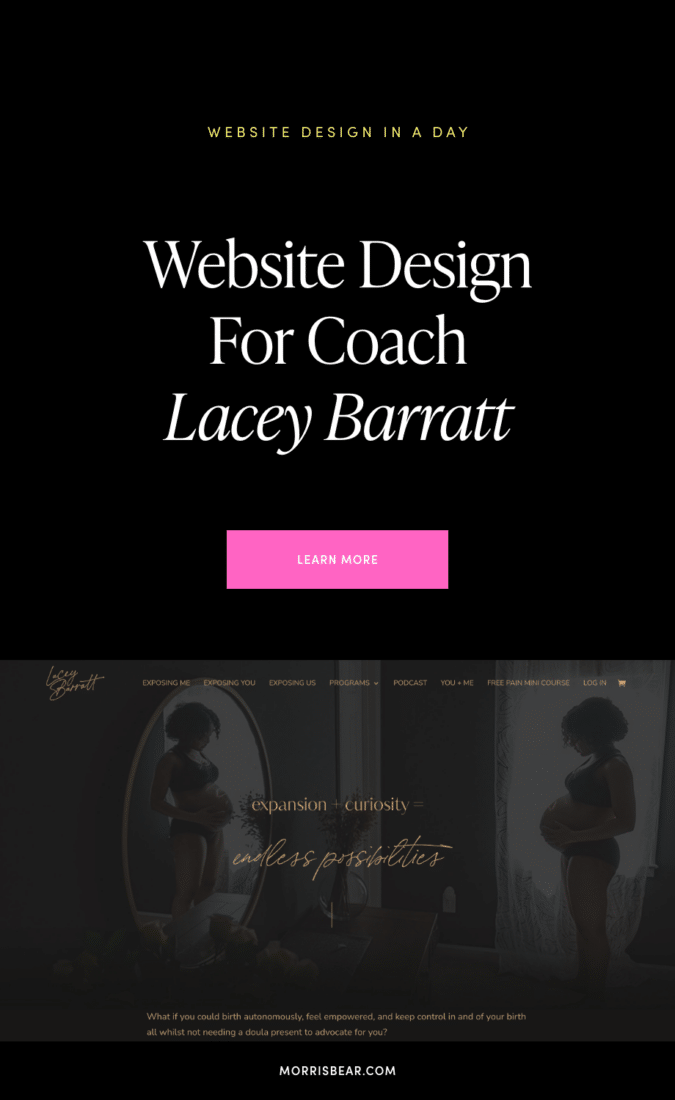 Luxury Website Design for Coach Lacey Barratt