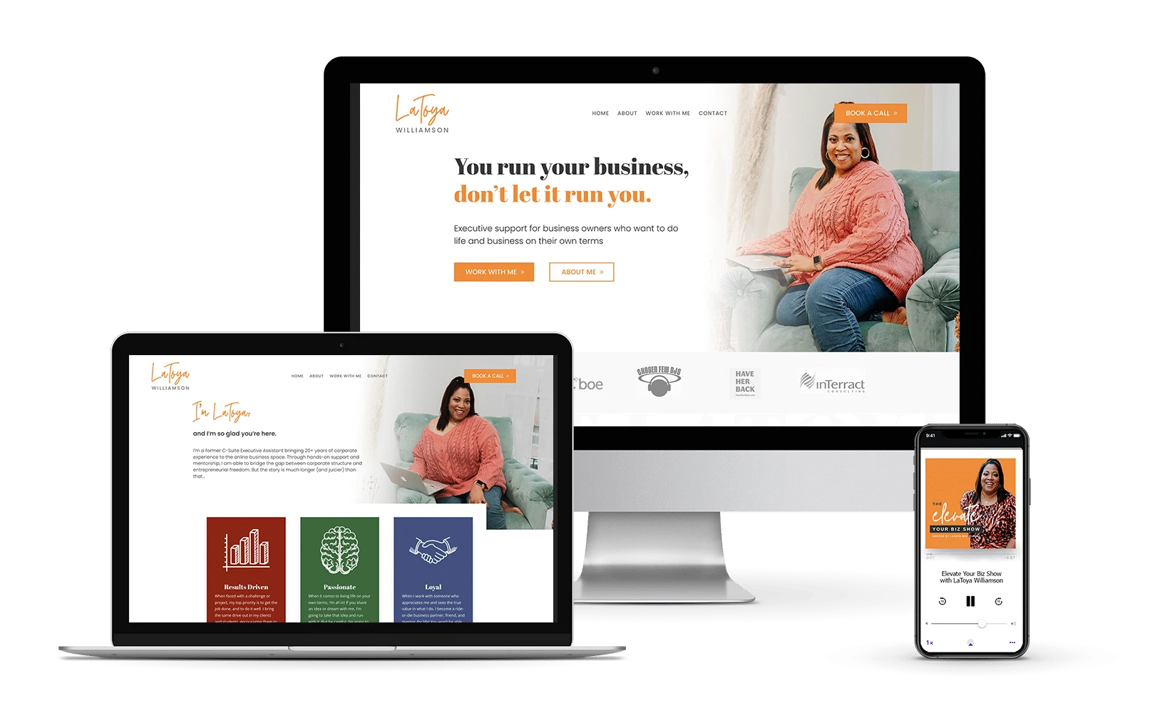 website design for online business coaches - vip website in a day