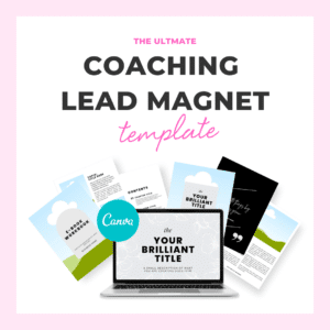 Coaching Lead Magnet Template for Canva - Instant Download