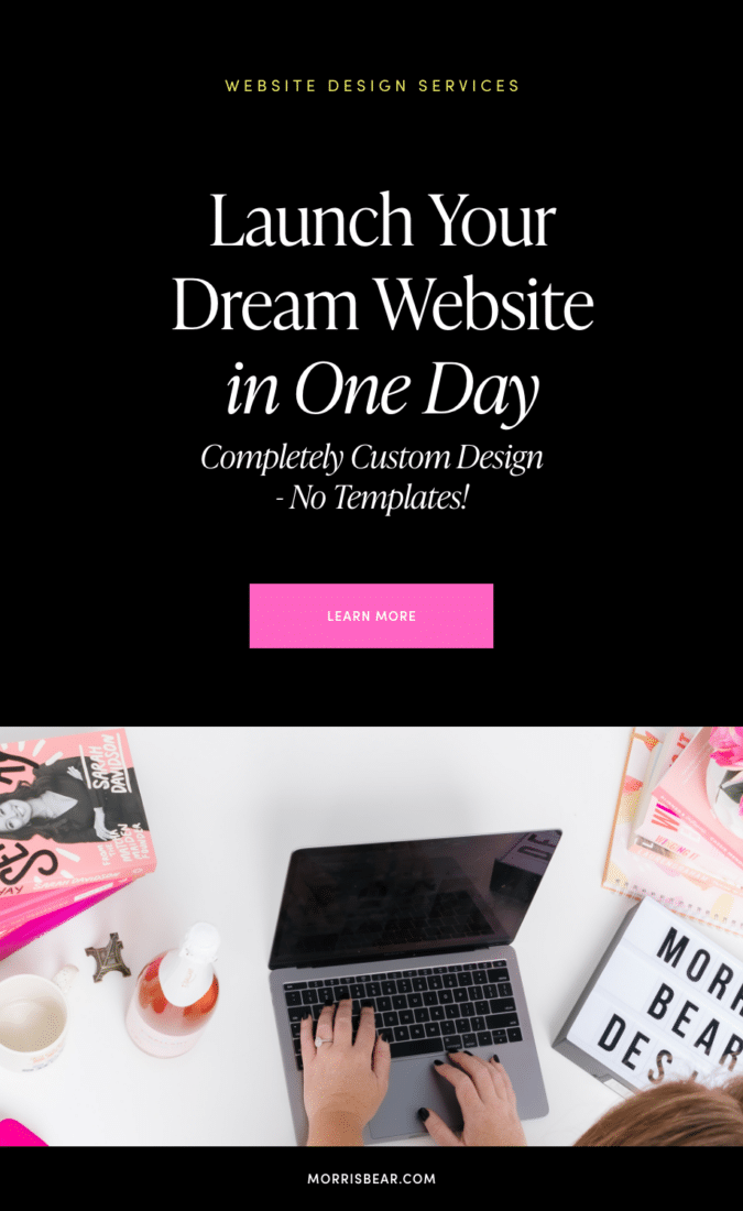 Launch Your Dream Website in One Day – Without Templates