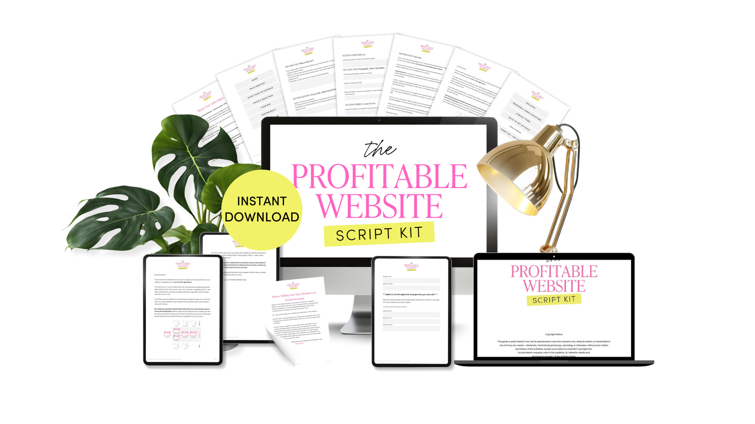 Write your website copy with The Profitable Website Script Kit
